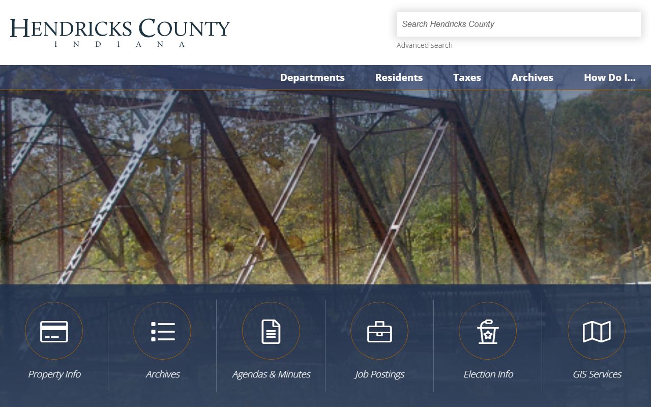 Hendricks County government website with vital records information for Plainfield death certificates