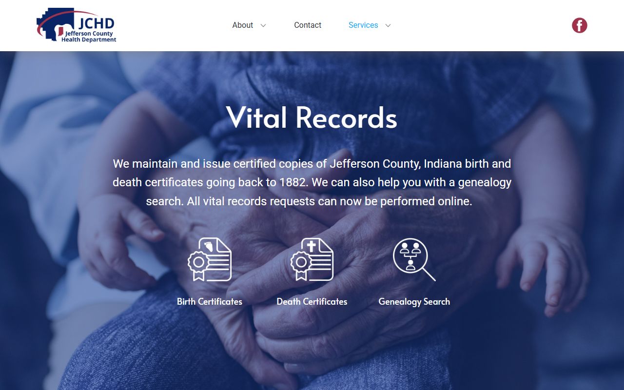 Jefferson County Health Department vital records page for ordering death certificates